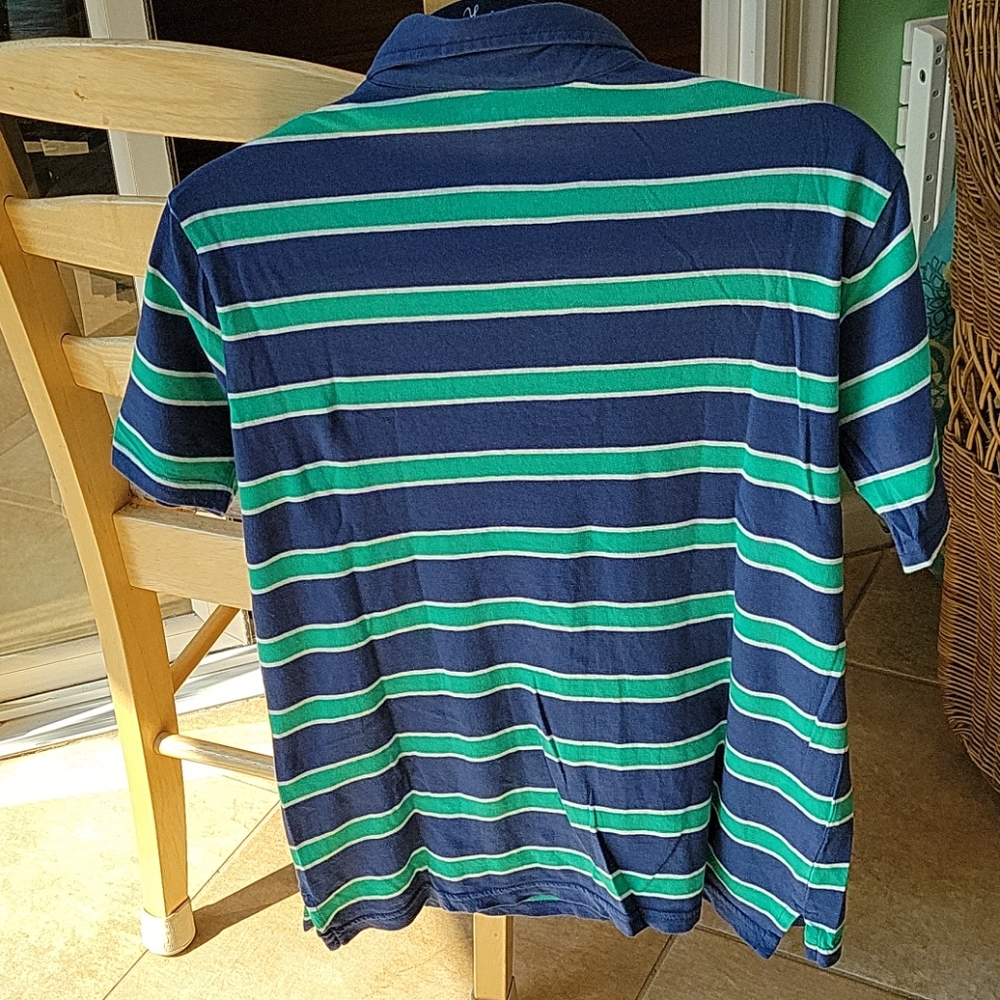 Childrens place navy striped polo xl/14 - Picture 3 of 3